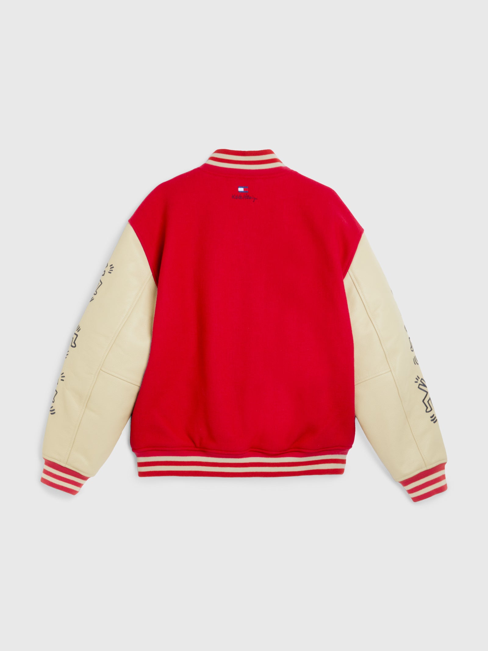 Keith Haring Varsity Jacket in Red Glare