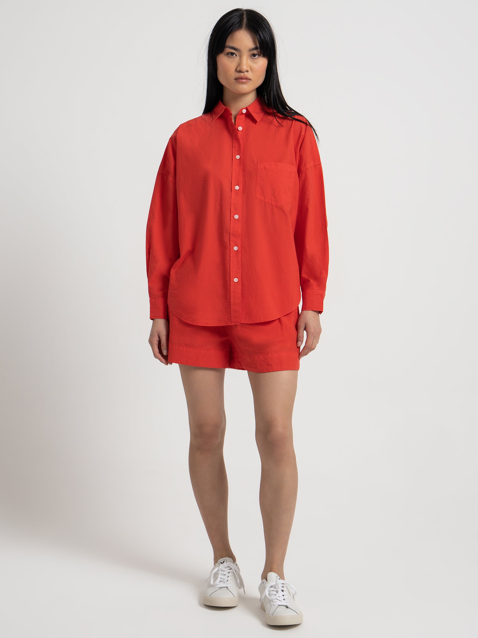 Chiara Shirt in Watermelon Red