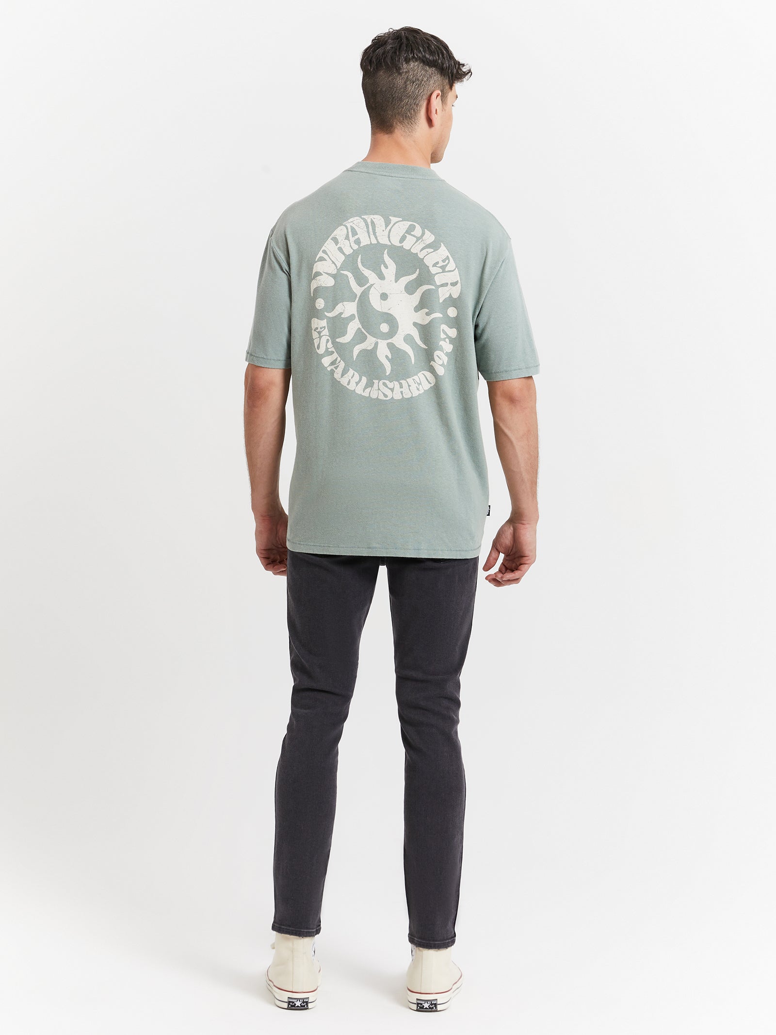 Sun Yin Slacker T-Shirt in Washed Jade