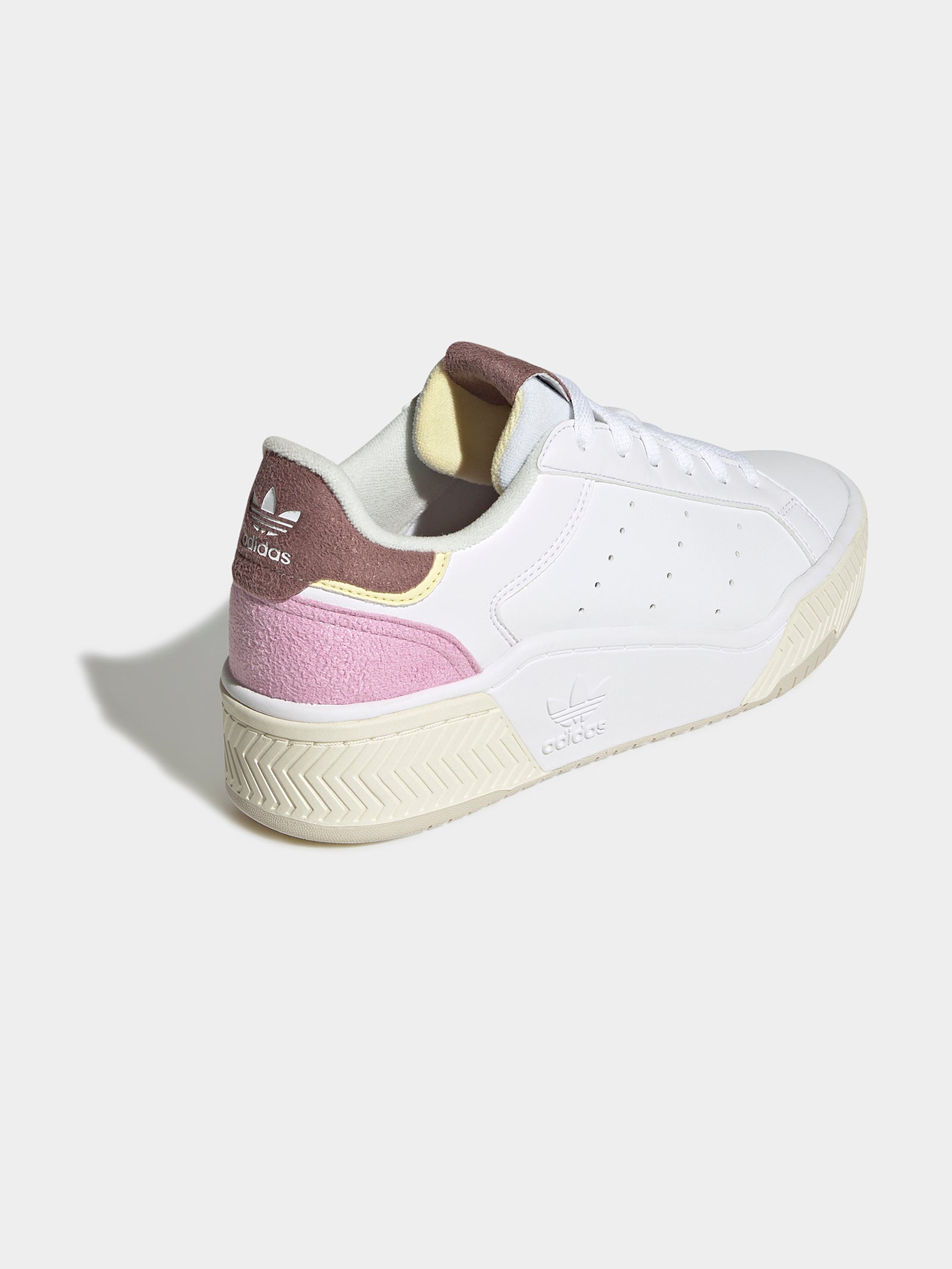 Womens Court Tourino Sneakers in White & Purple