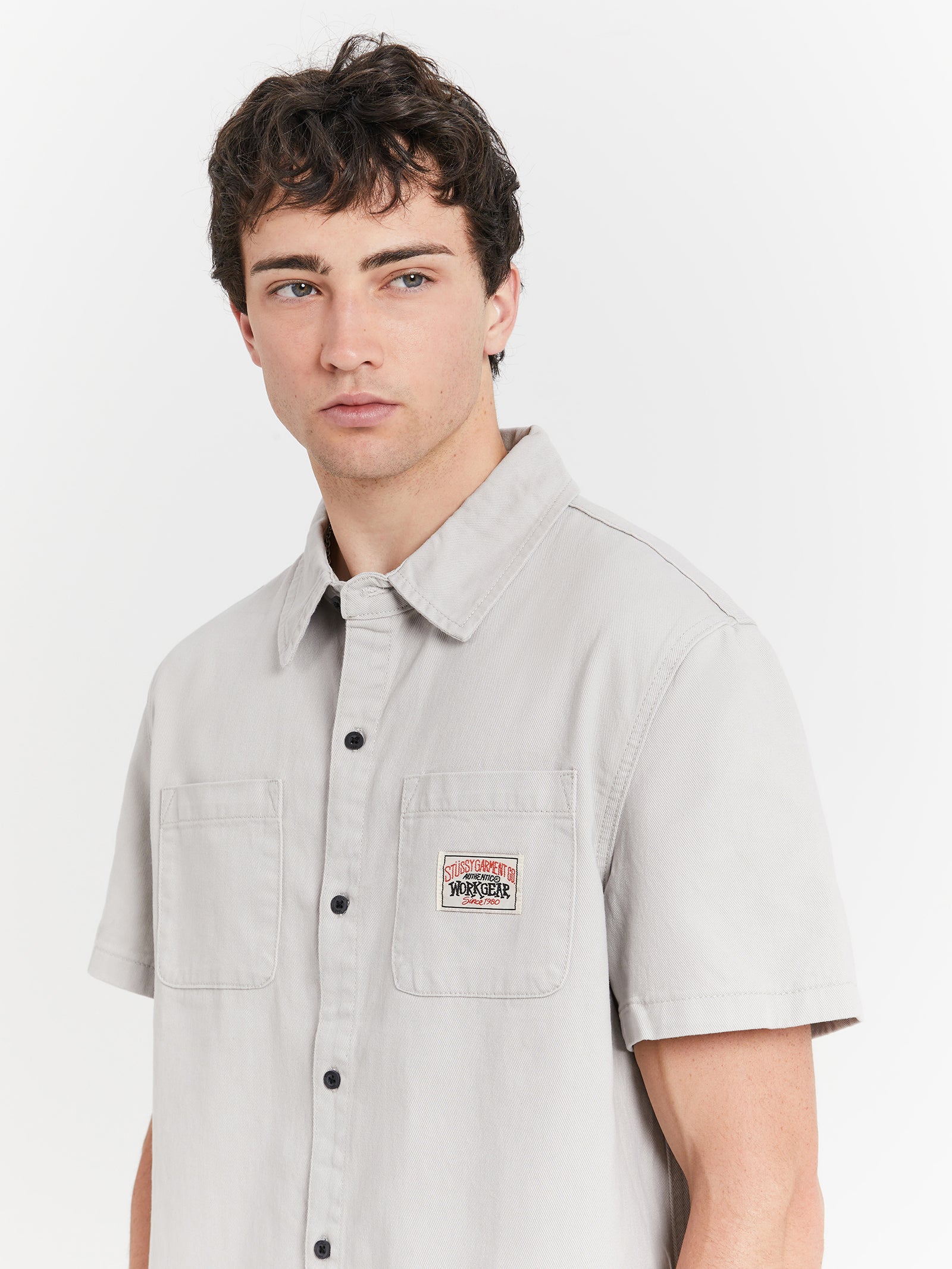 Workgear Denim Shirt in Pigment White