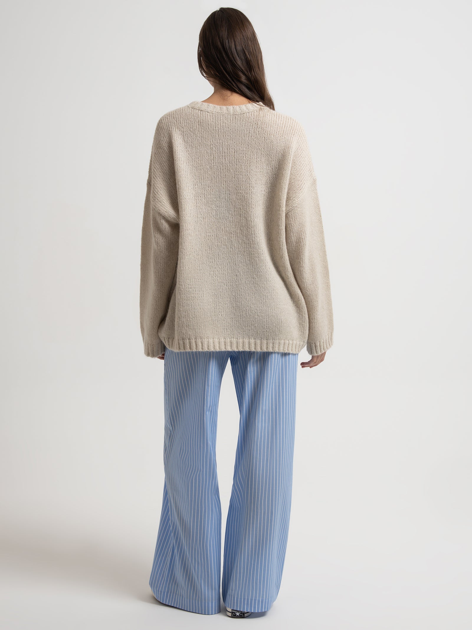 Smooth Stock Oversized Knit in Cream