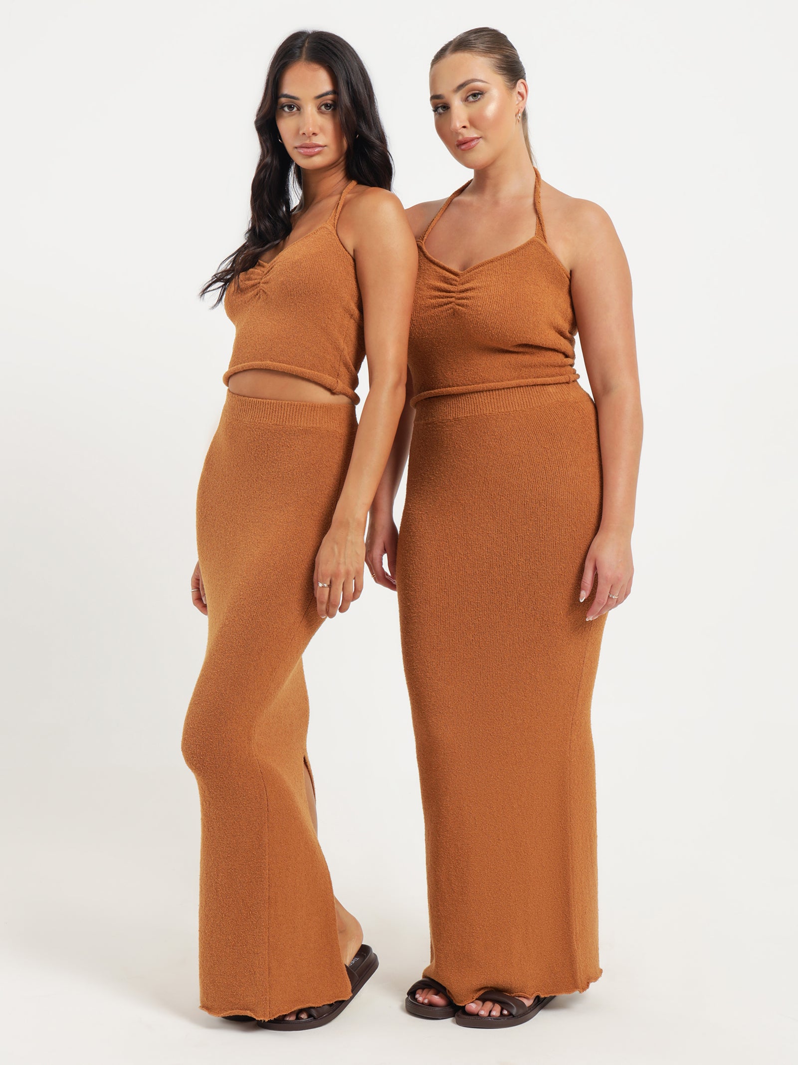 Mimi Maxi Skirt in Toffee