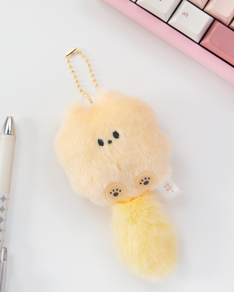 Fluffy Tail Plush Keychain