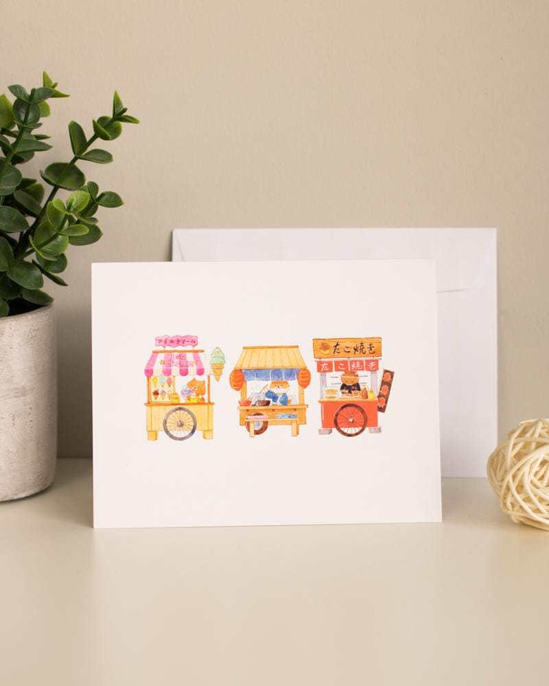 SUKOSHI x Penelope Shiba Yatai Greeting Card