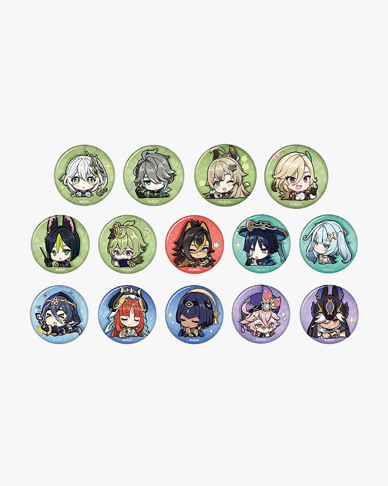 Genshin Impact Chibi Character Emote Badge Vol.3