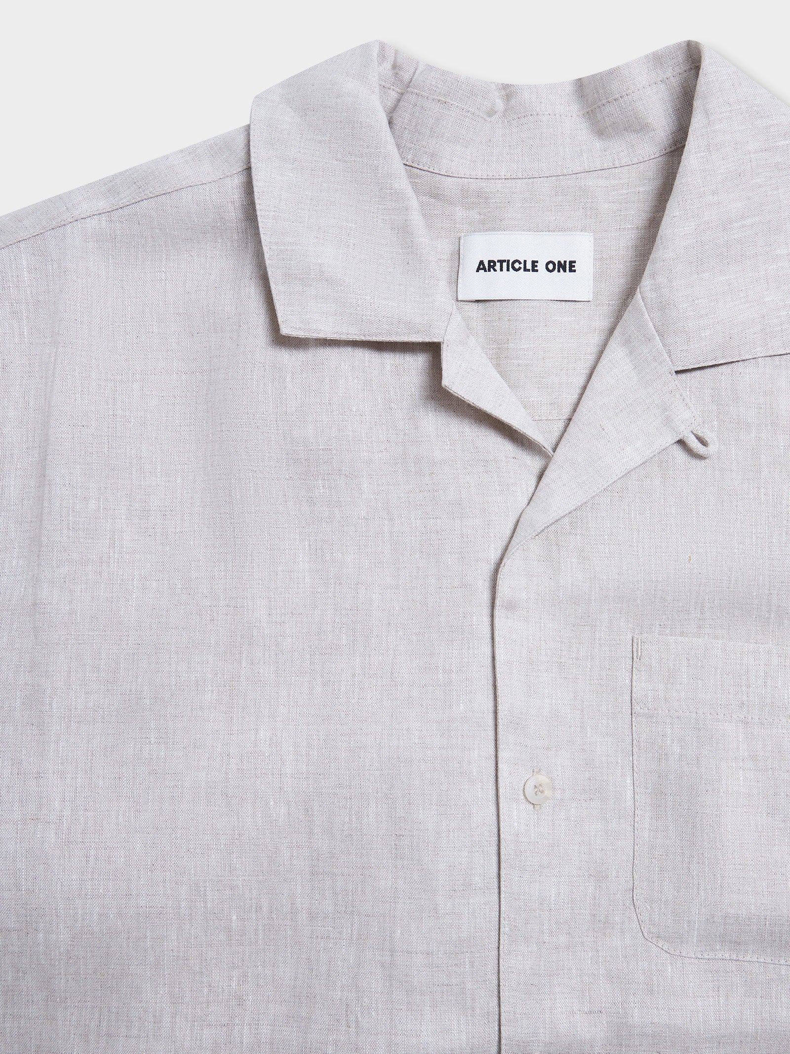 Luca Linen Resort Shirt - Natural