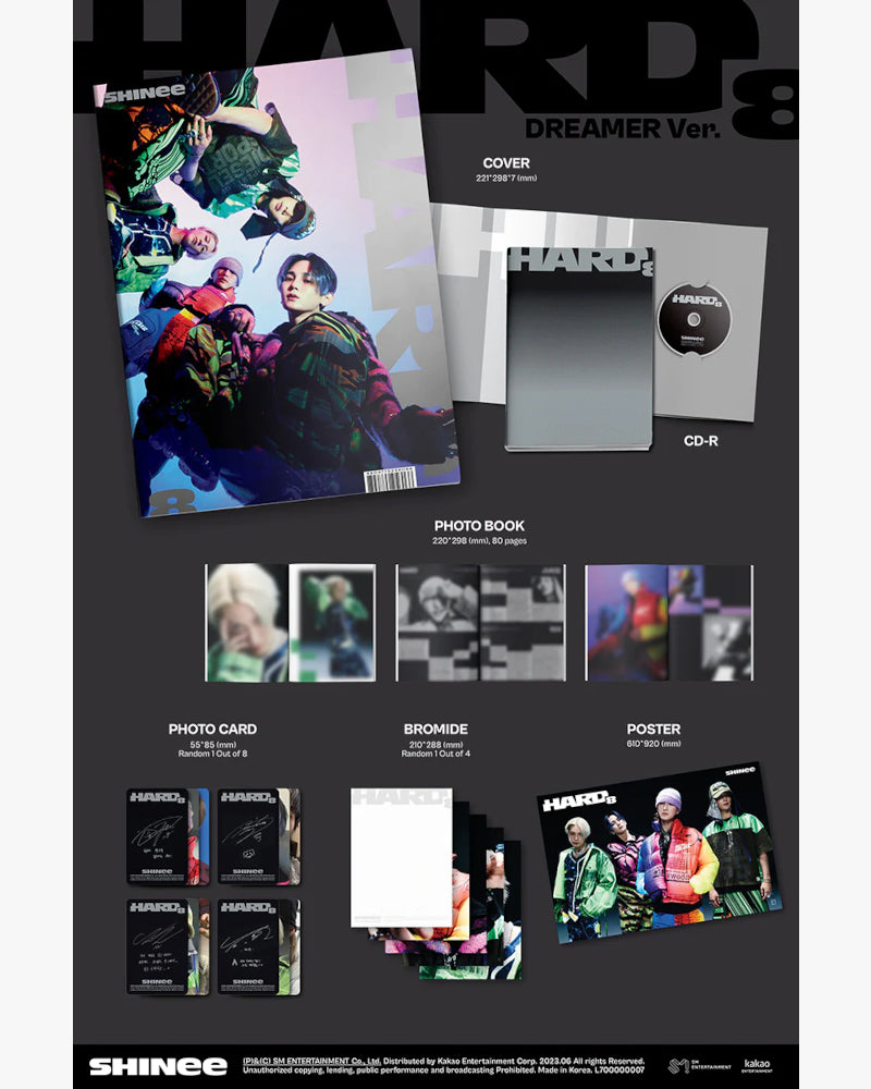 SHINee - VOL.8 [HARD] (PHOTO BOOK VER.) (3 VERSIONS)