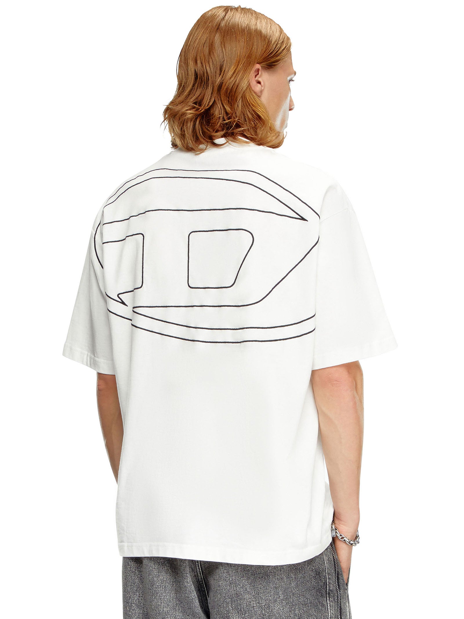 T-Boggy-Megoval-D T-Shirt In Off White