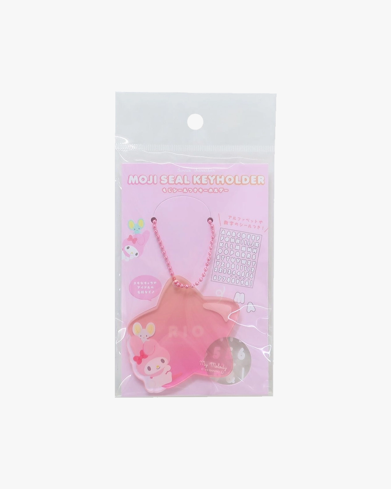 Sanrio Character Star Keychain with Stickers