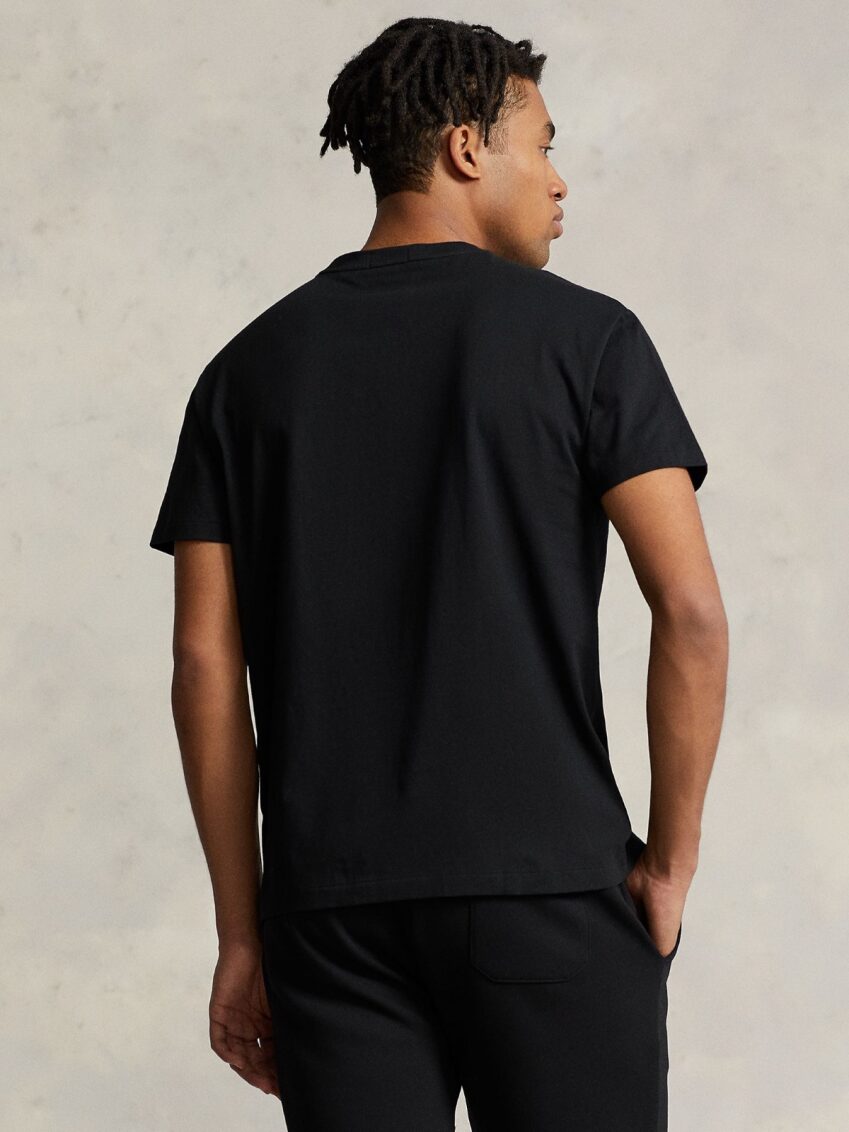 Polo Volley T-Shirt in Black