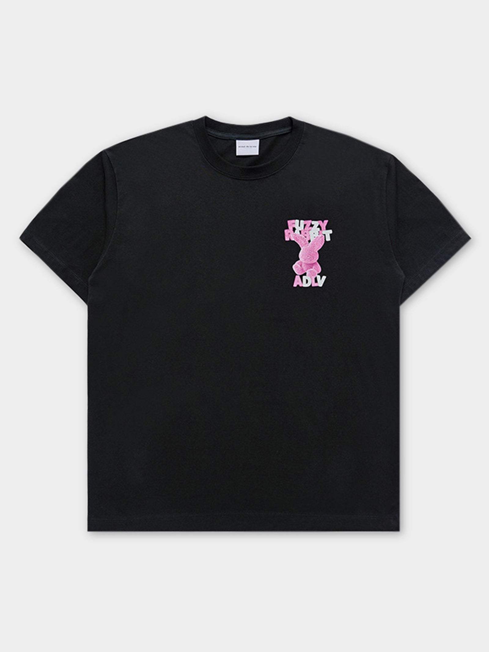 Fuzzy Font Rabbit Tee