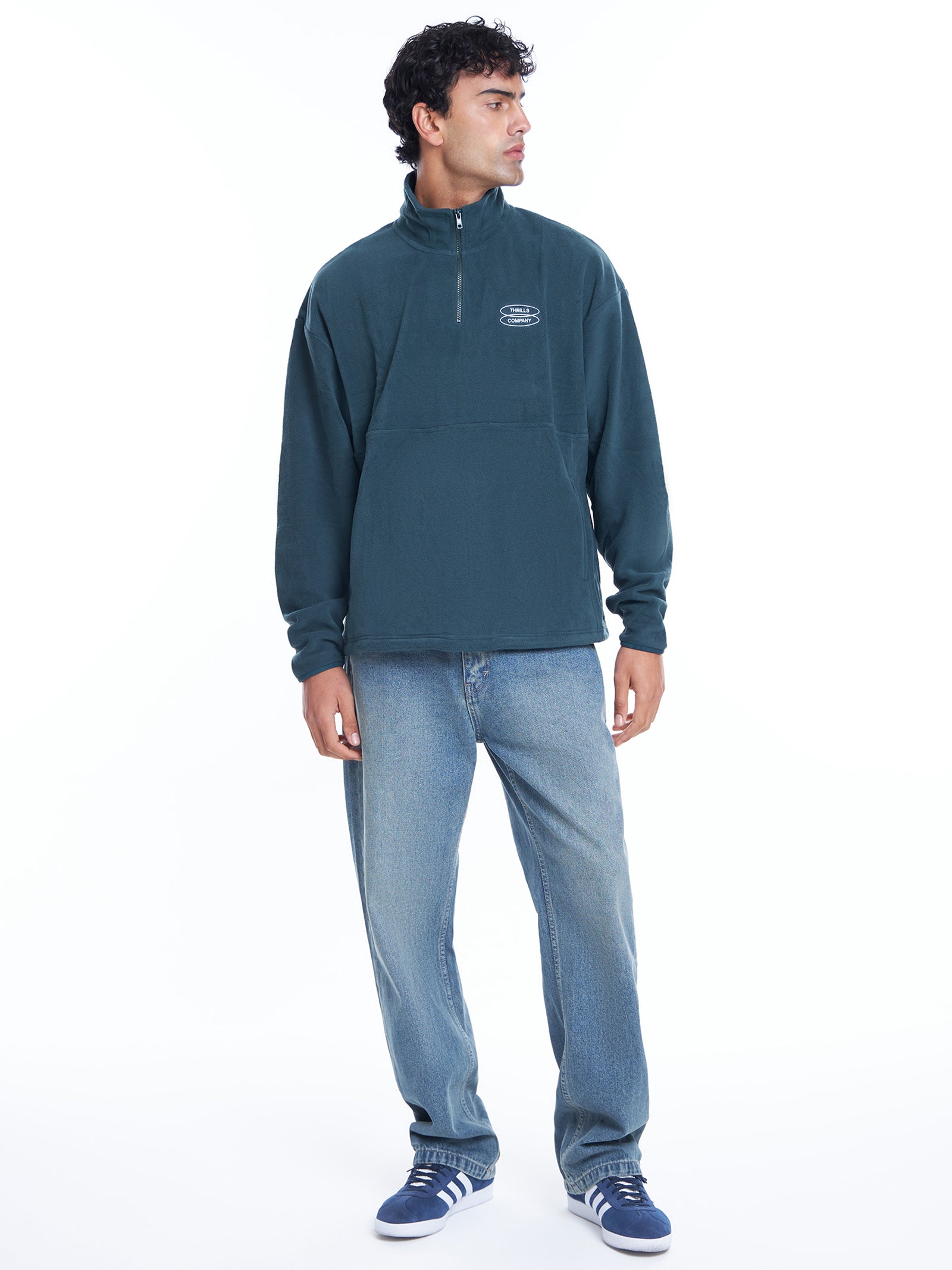 Warped Decisions Quarter Zip Fleece