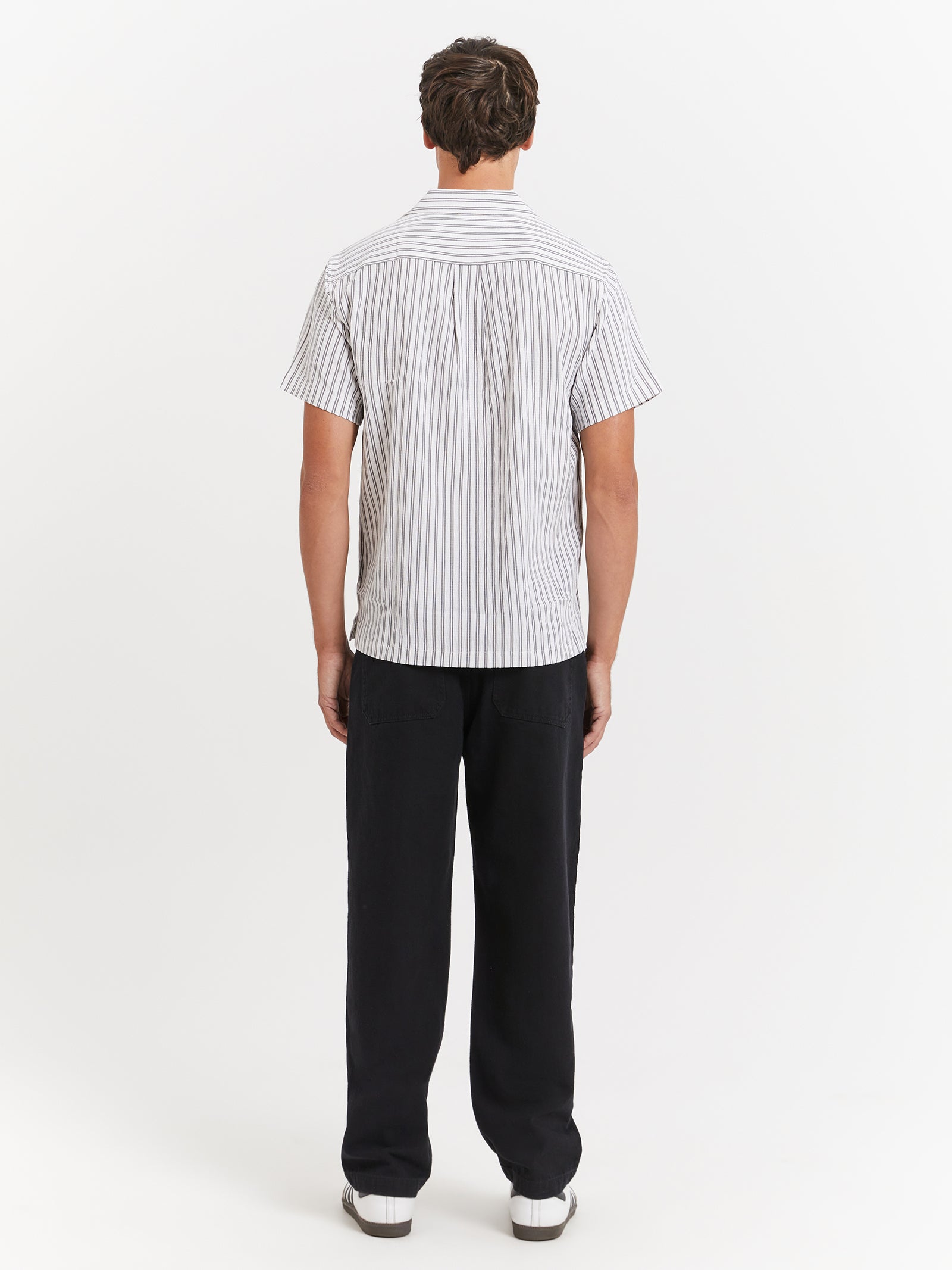 Giuseppe Shirt in Coal Stripe