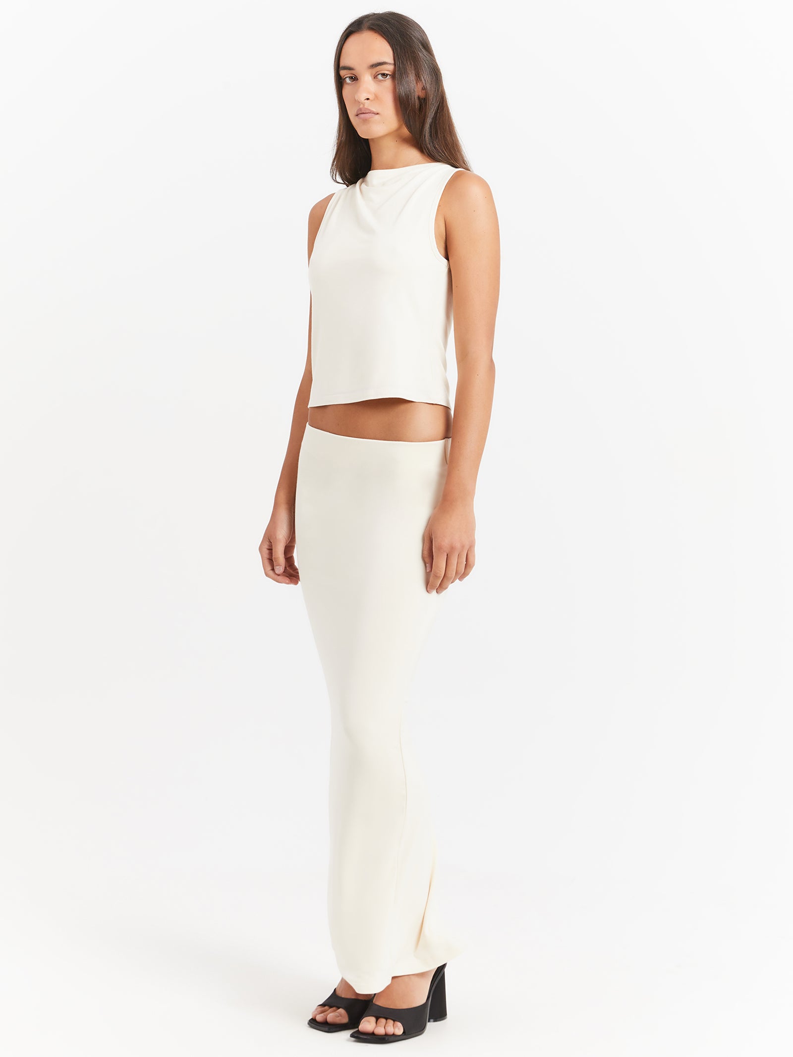 Aria Maxi Skirt in Cream