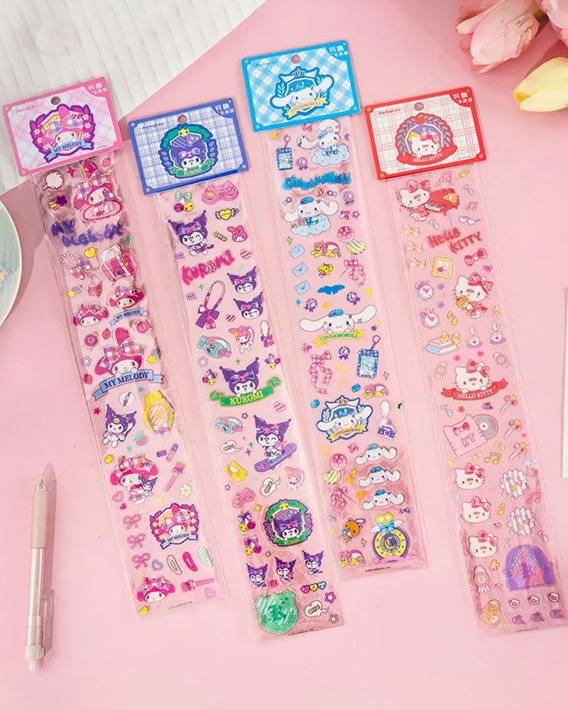 Sanrio Characters Glitter Sticker Sheet