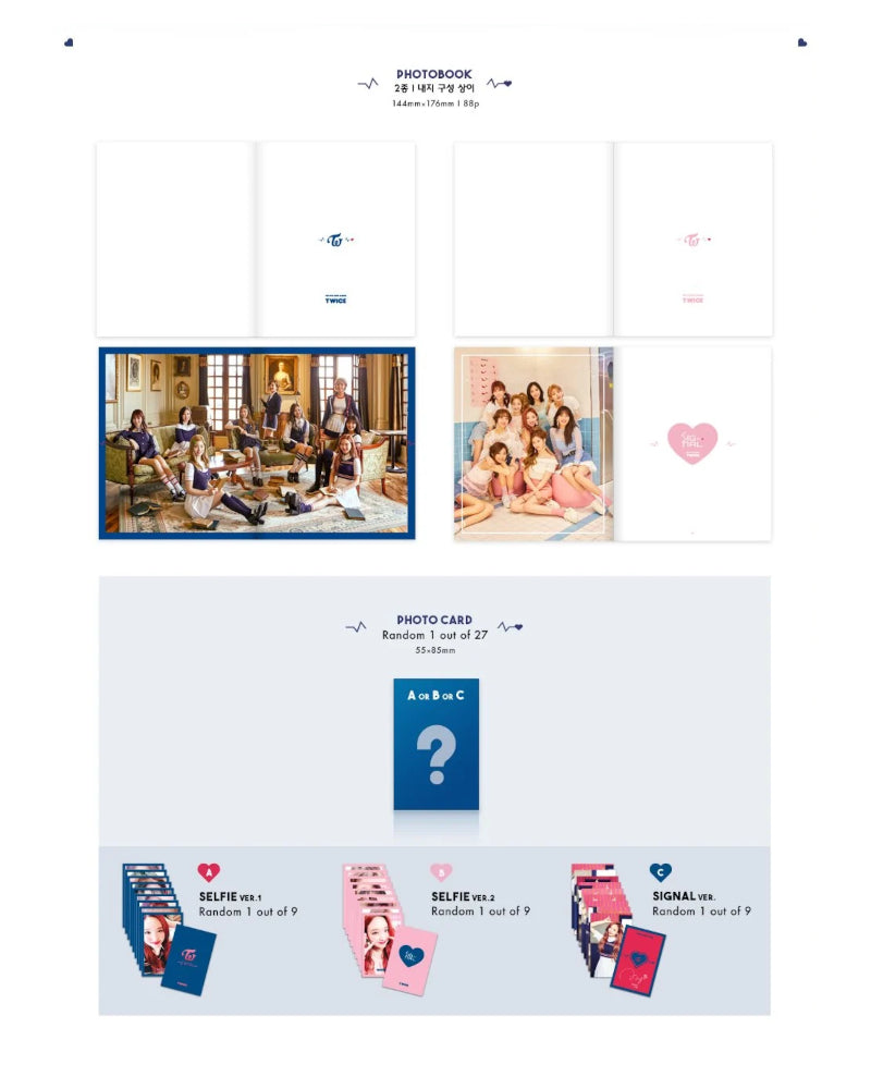 TWICE - SIGNAL (4TH Mini Album) (3 Versions)