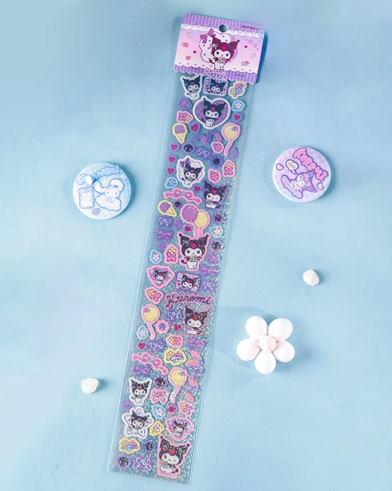 Sanrio Characters Flower Days Glitter Sticker Sheet