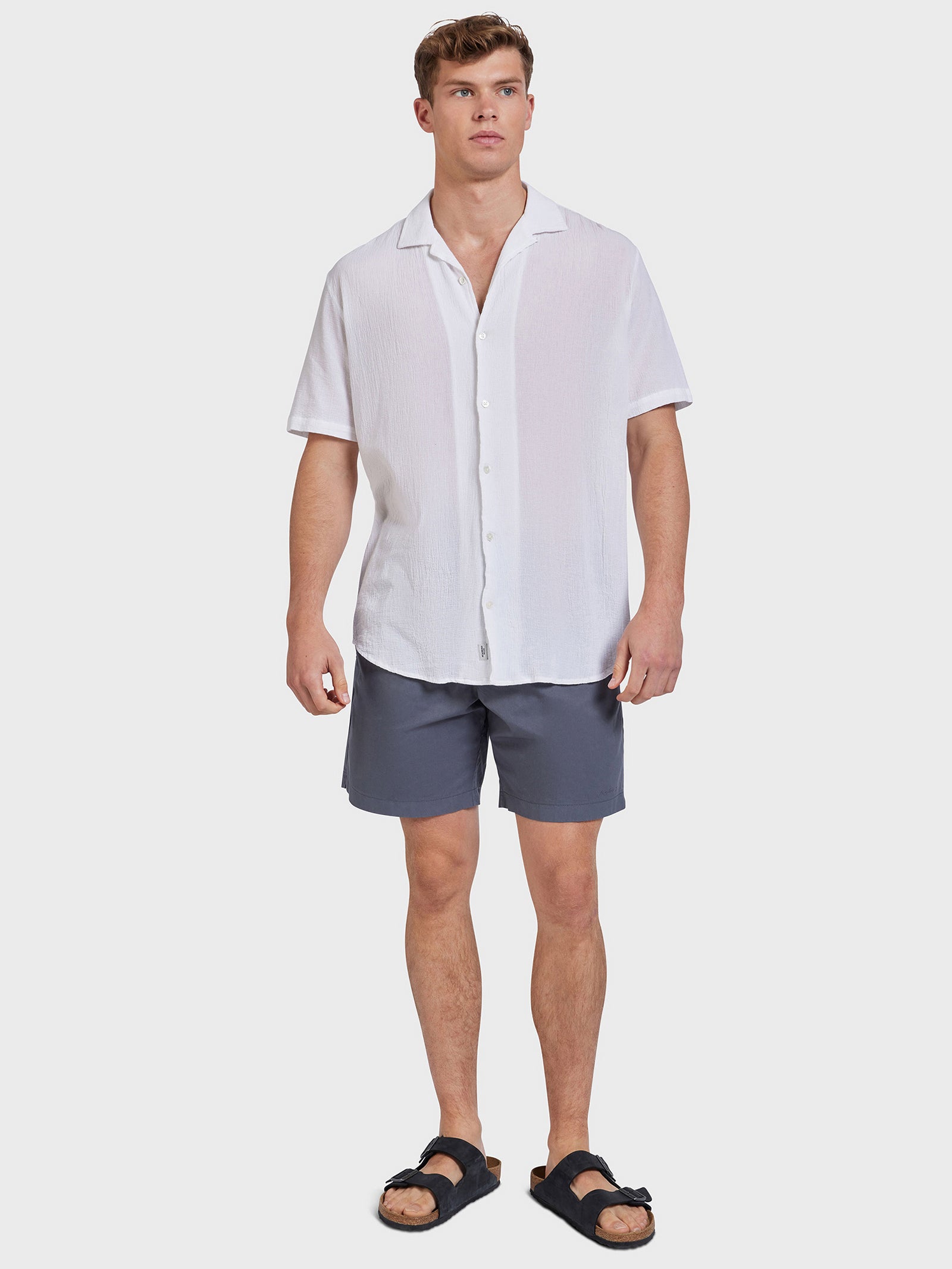 Bedford Short Sleeve Shirt in White