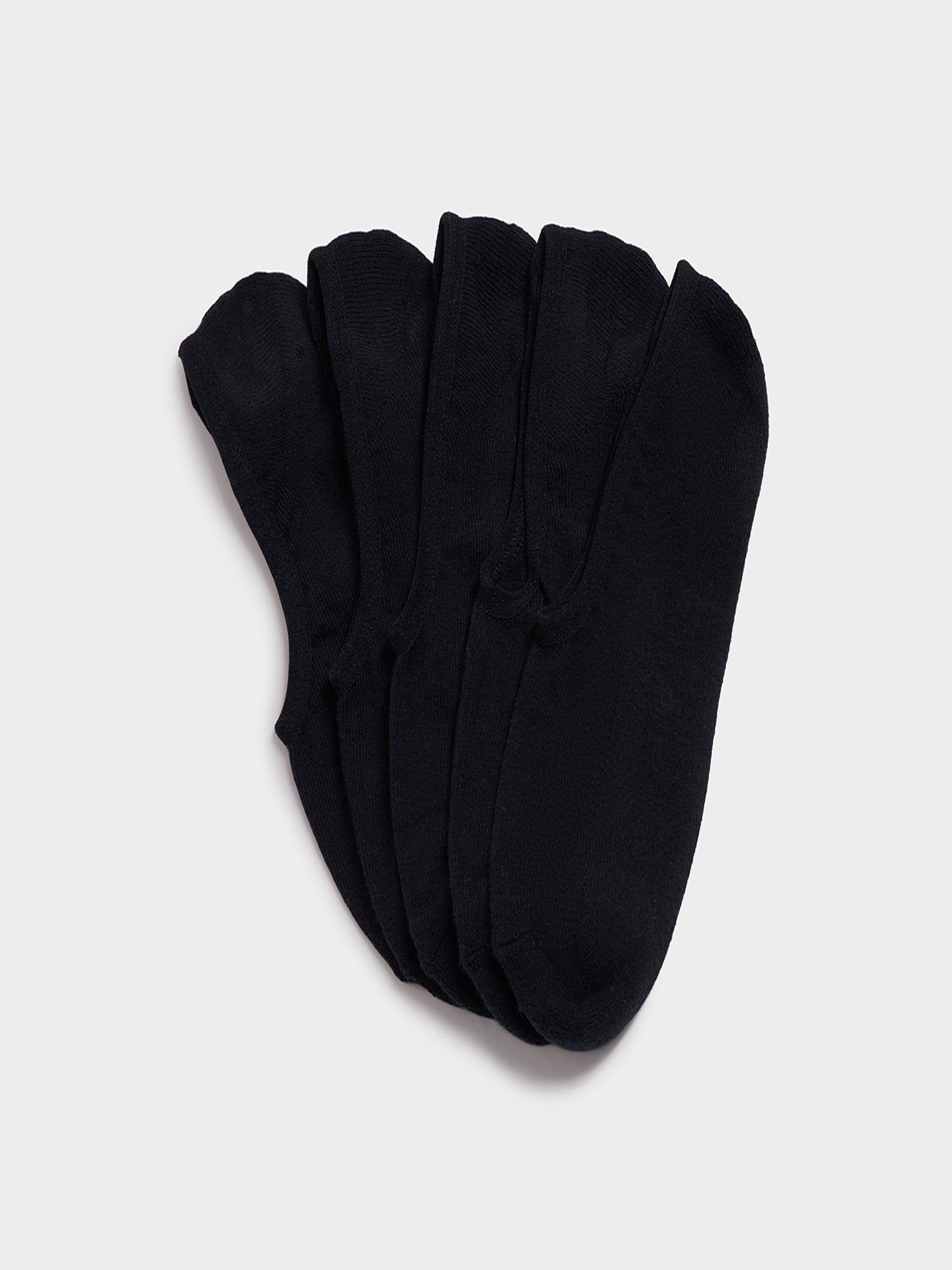 Invisible Sock 5 Pack In Black