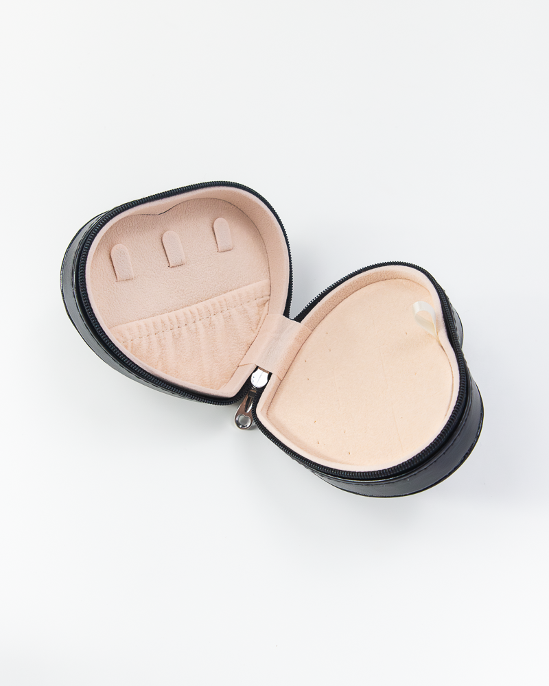 Leather Heart Shaped Jewelry Box