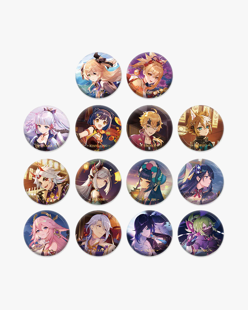 Genshin Impact Theme Character Badge Vol.2