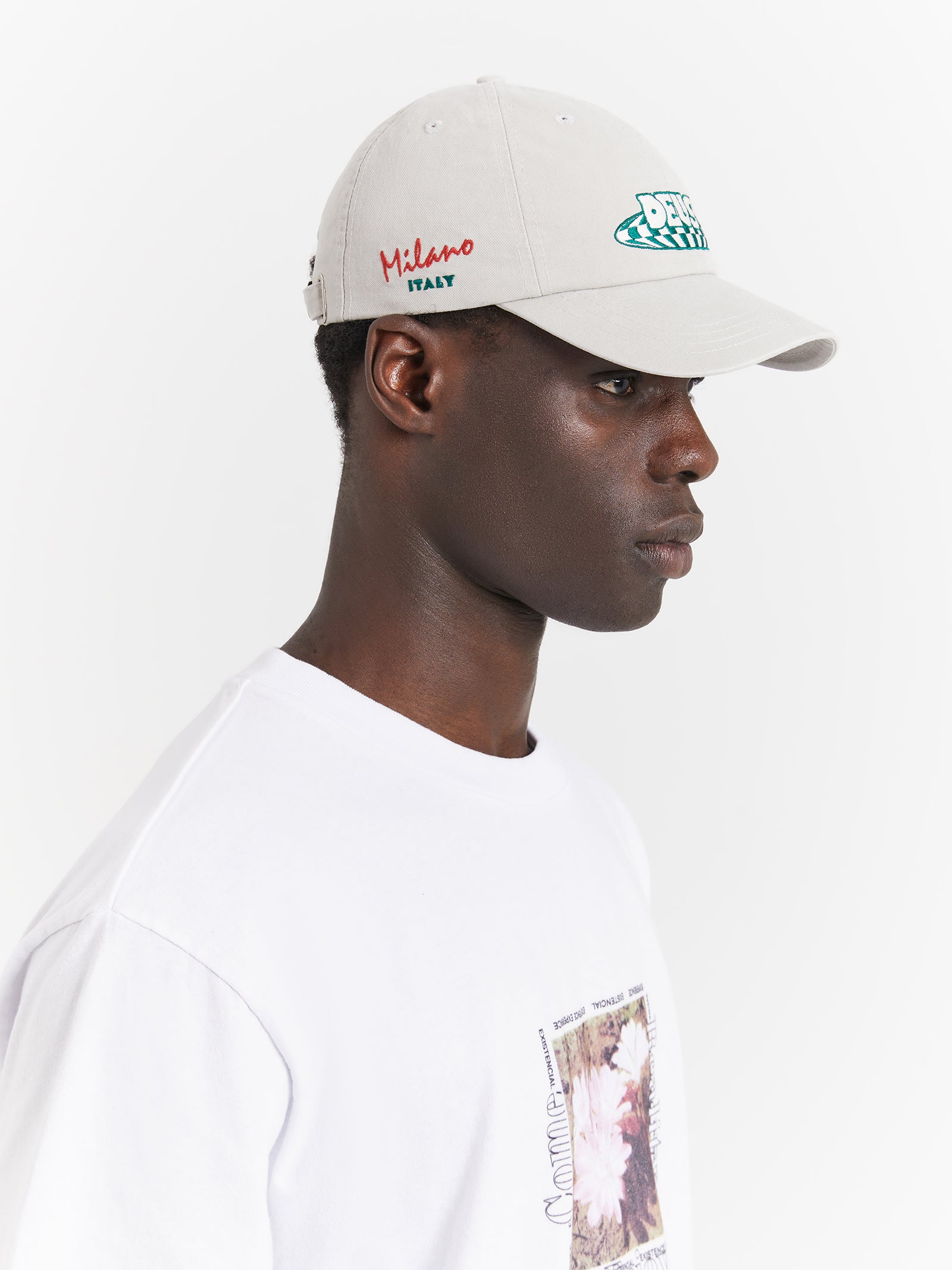 Ringer Dad Cap in Light Grey