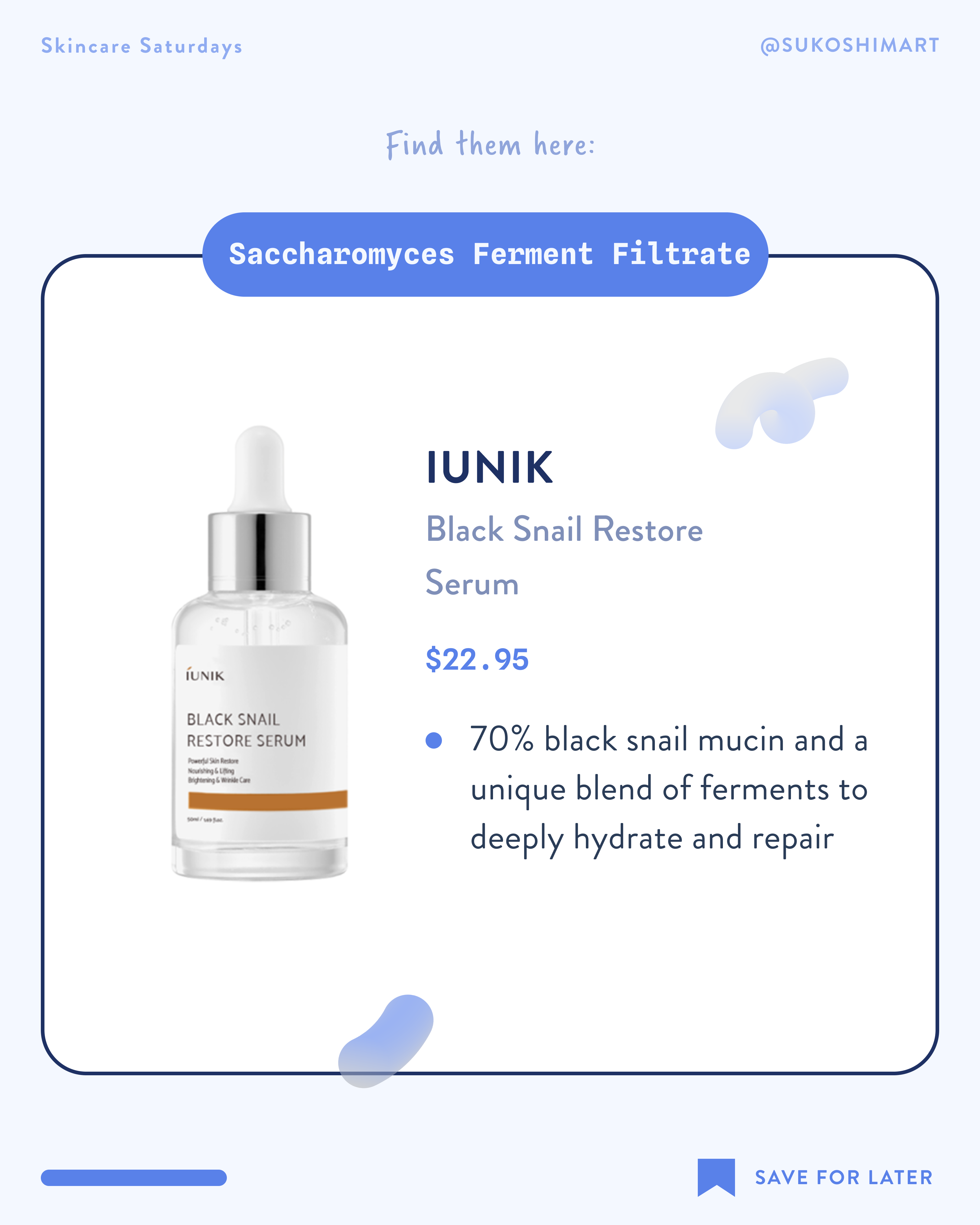 iUNIK Black Snail Restore Serum 50ml