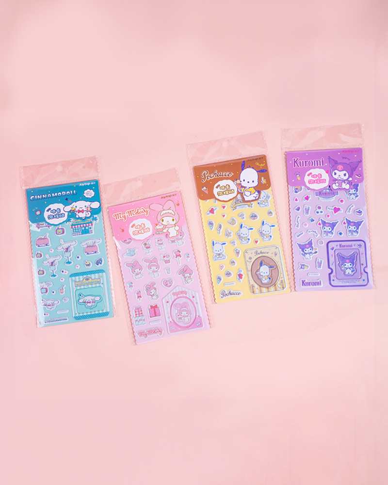 Sanrio Characters Afternoon Tea Time Foam Stickers