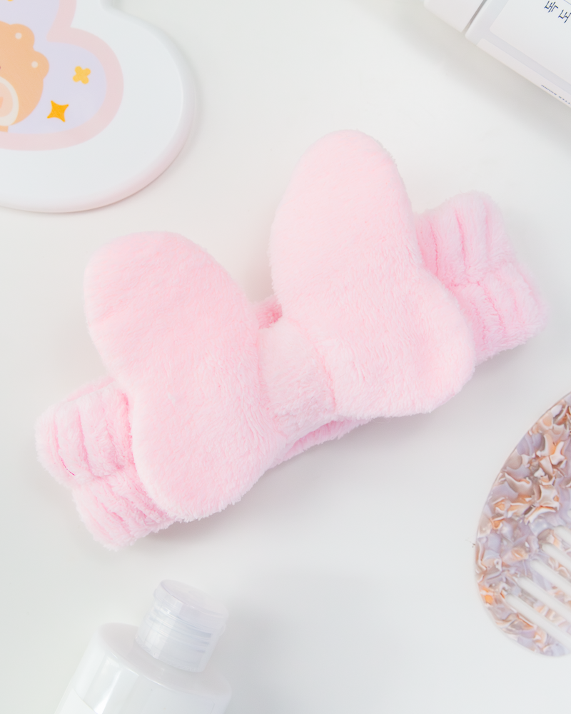 Soft Bow Face Wash Headband