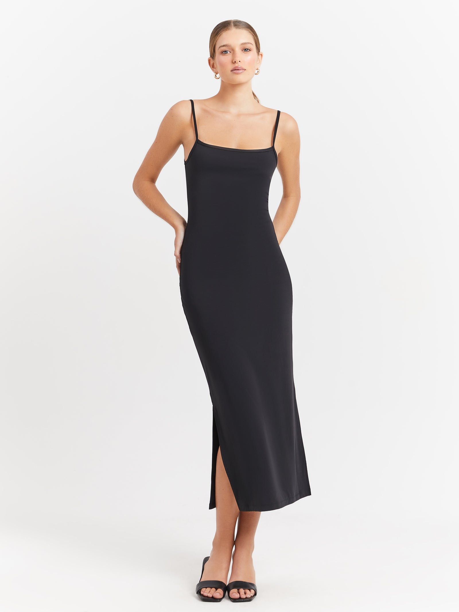 Mse Standard Low Back Dress in Black