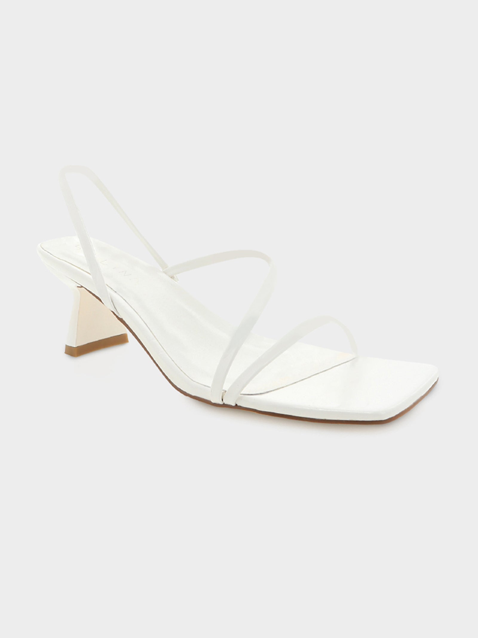 Womens Valina Heels in White Patent