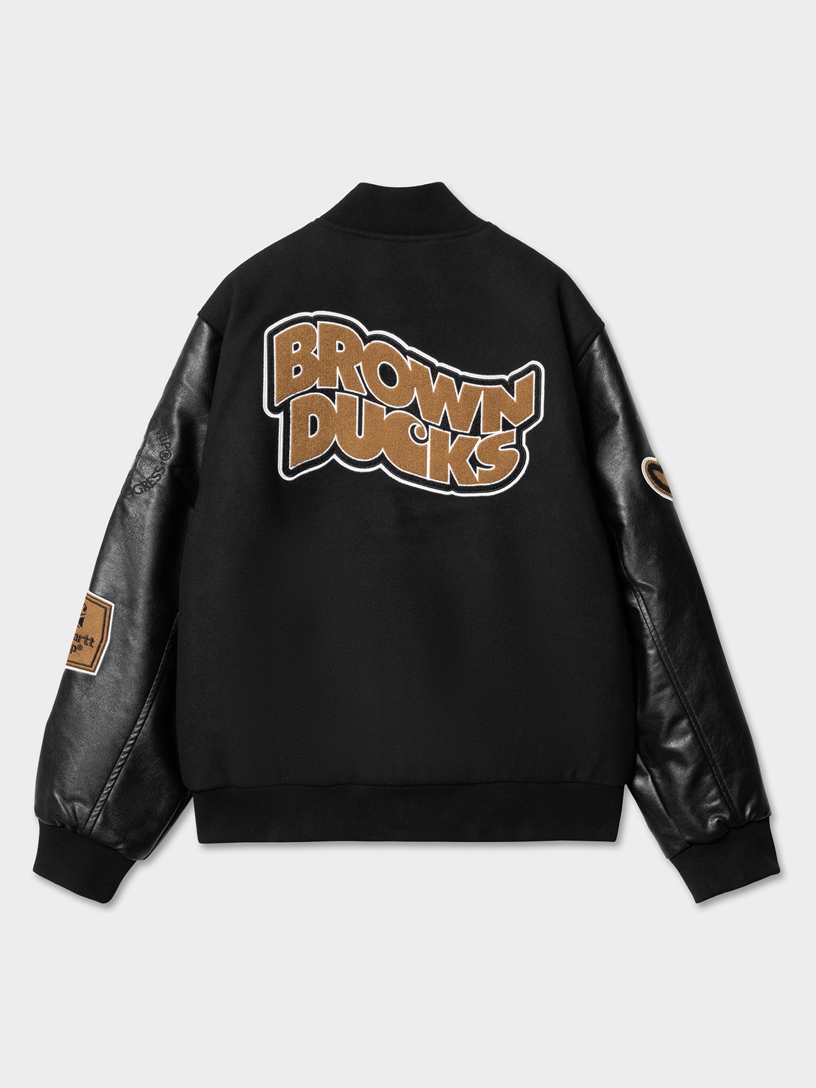 Brown Ducks Bomber In Black