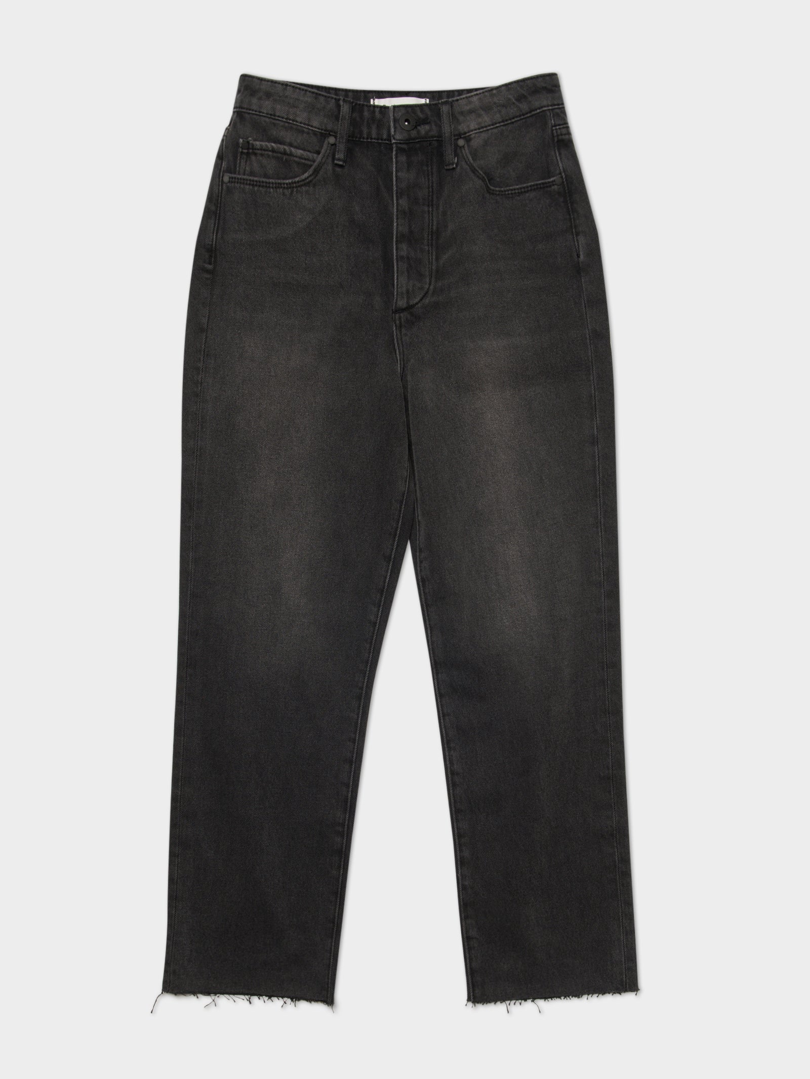 High Nina Crop Jeans in Destroyed Black