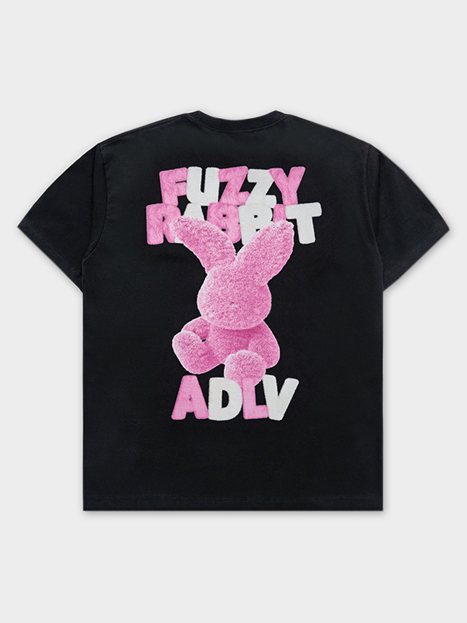 Fuzzy Font Rabbit Tee