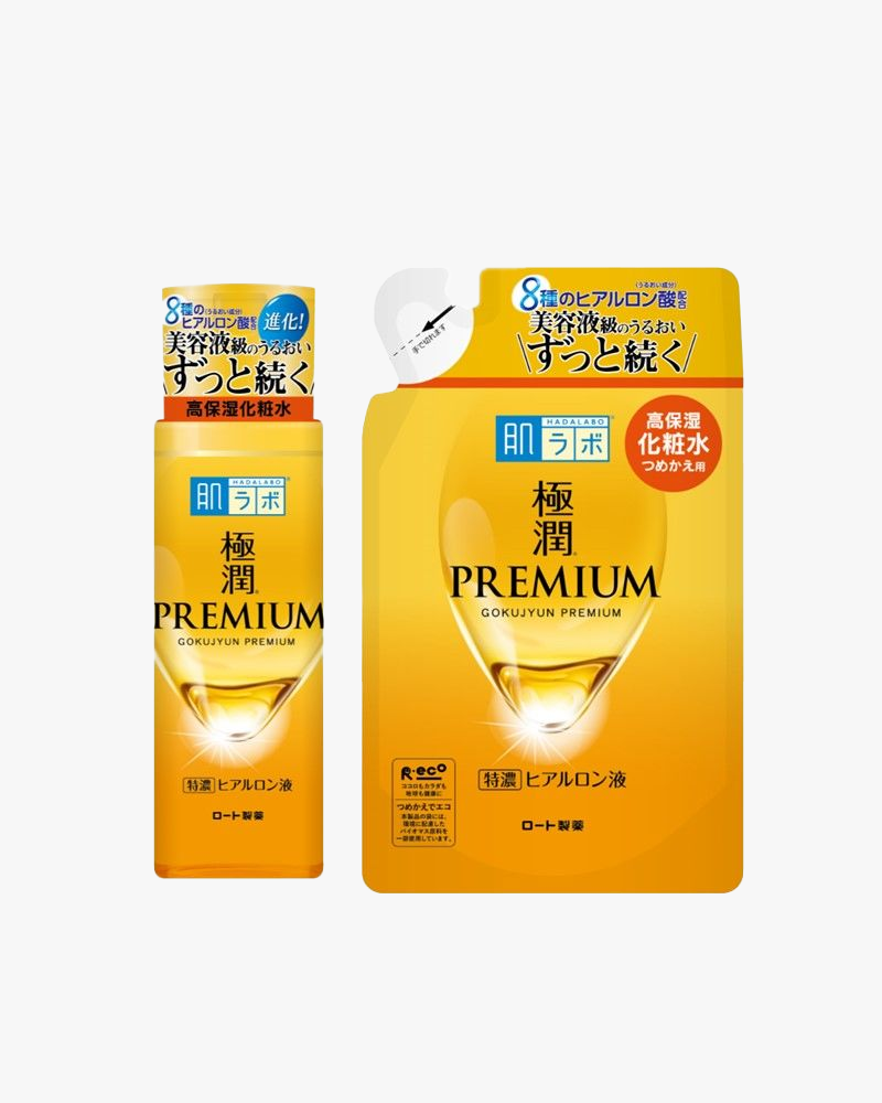 HADA LABO Gokujyun Premium Hyaluronic Acid Hydrating Lotion (Toner) Kit