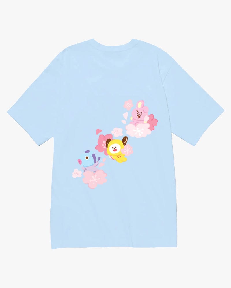 BT21 Cherry Blossom T-Shirt - Blue