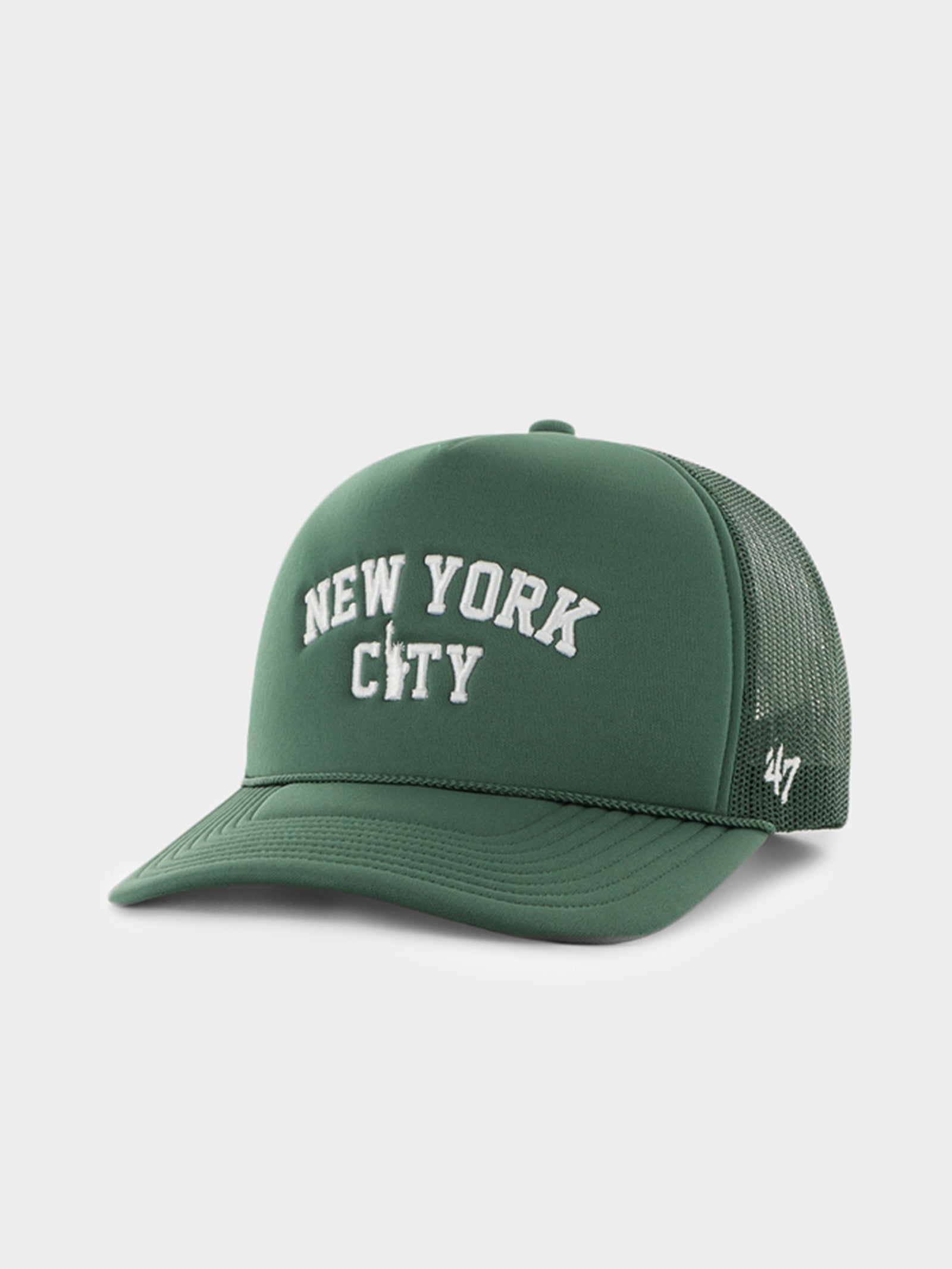 Foam Front Mesh 47 Trucker Cap in Dark Green