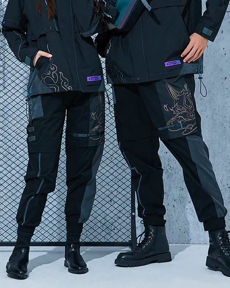 Genshin Impact Xiao Bane of All Evil Series Cargo Pants