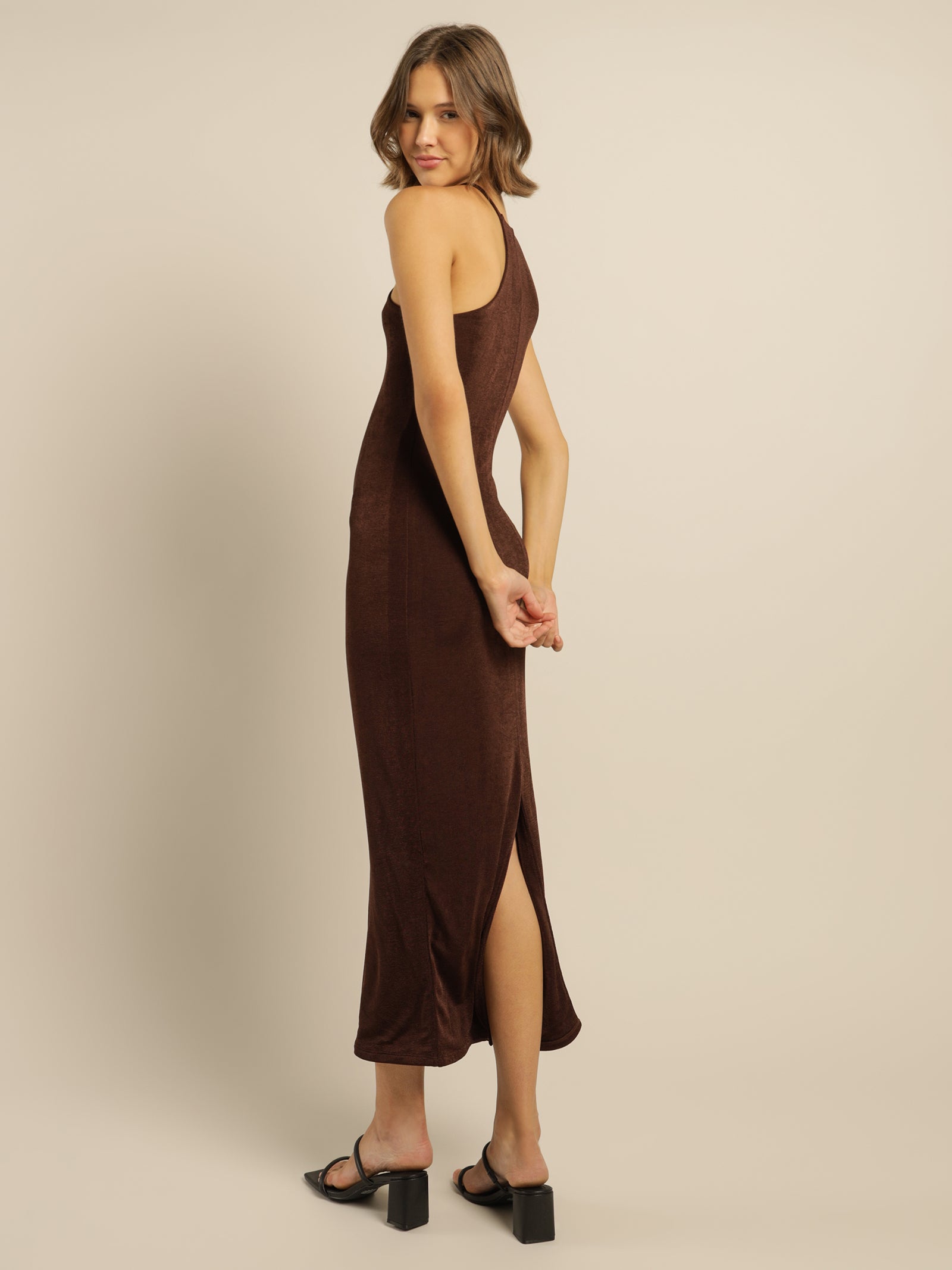 Amal Maxi Dress in Carob