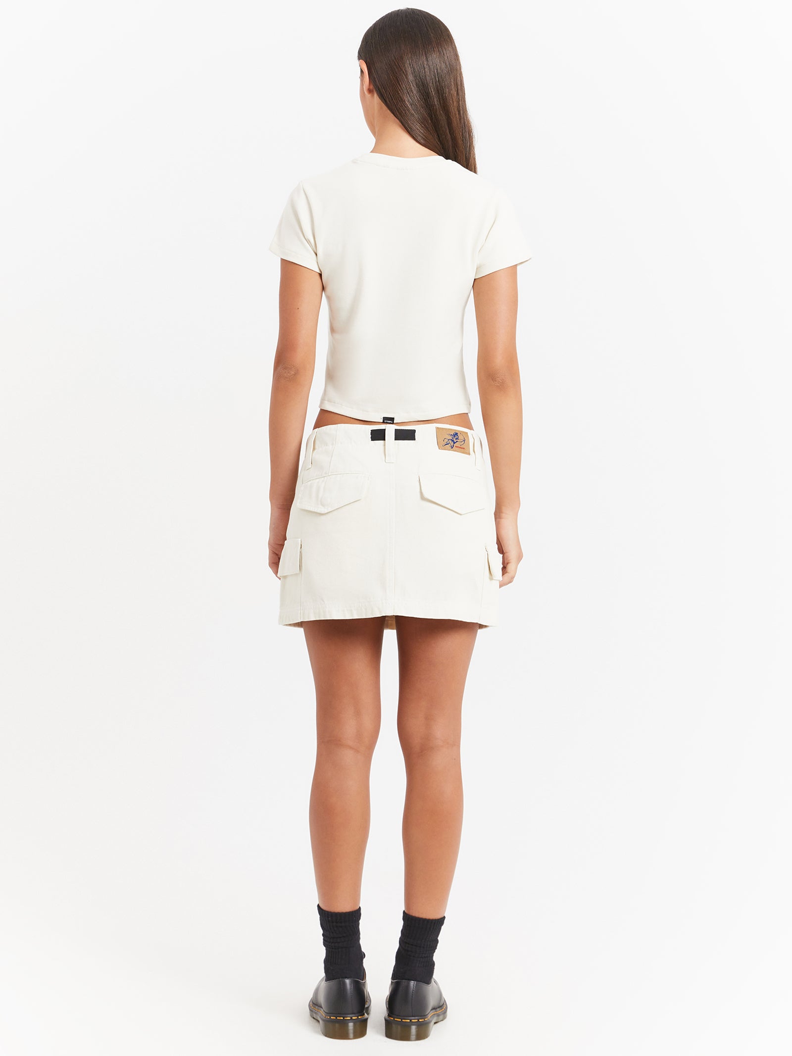 Cherub Cargo Mini Skirt in Bone