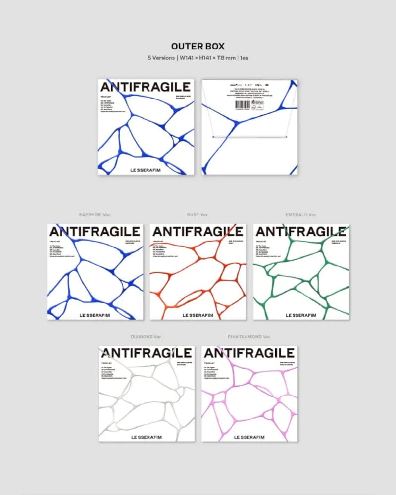 LE SSERAFIM - ANTIFRAGILE (2ND Mini Album) (Compact Ver.) (5 Versions)