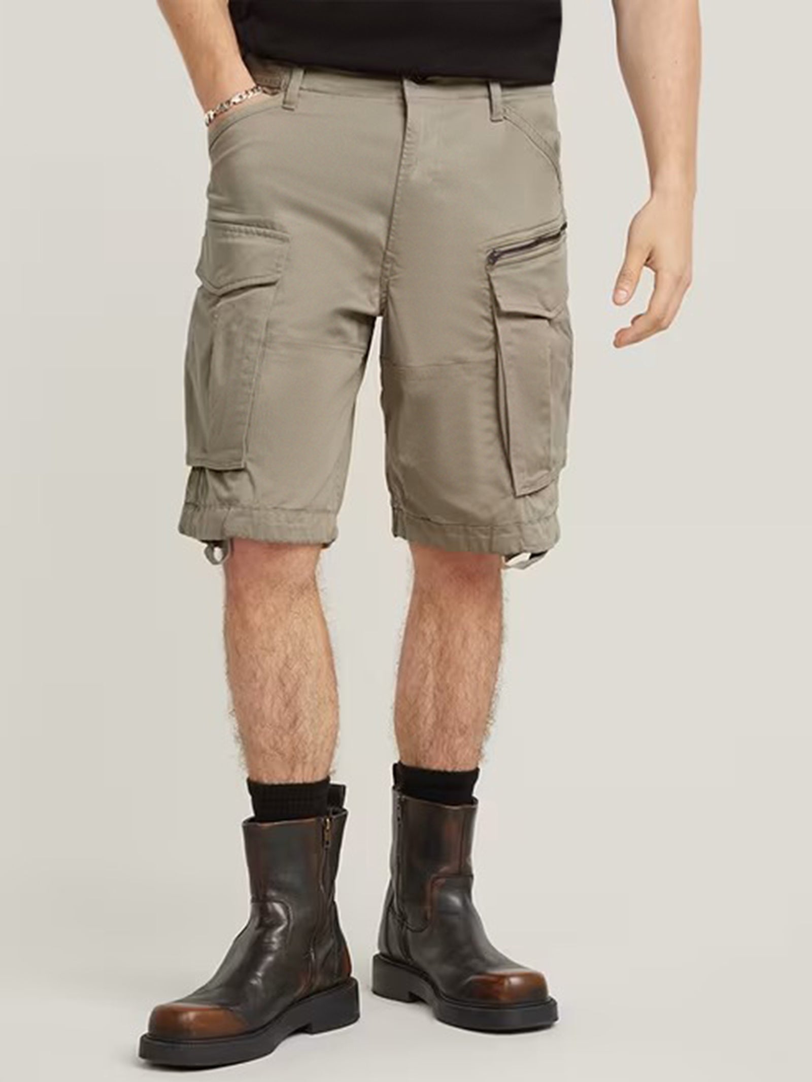 Rovic Zip Relaxed Shorts