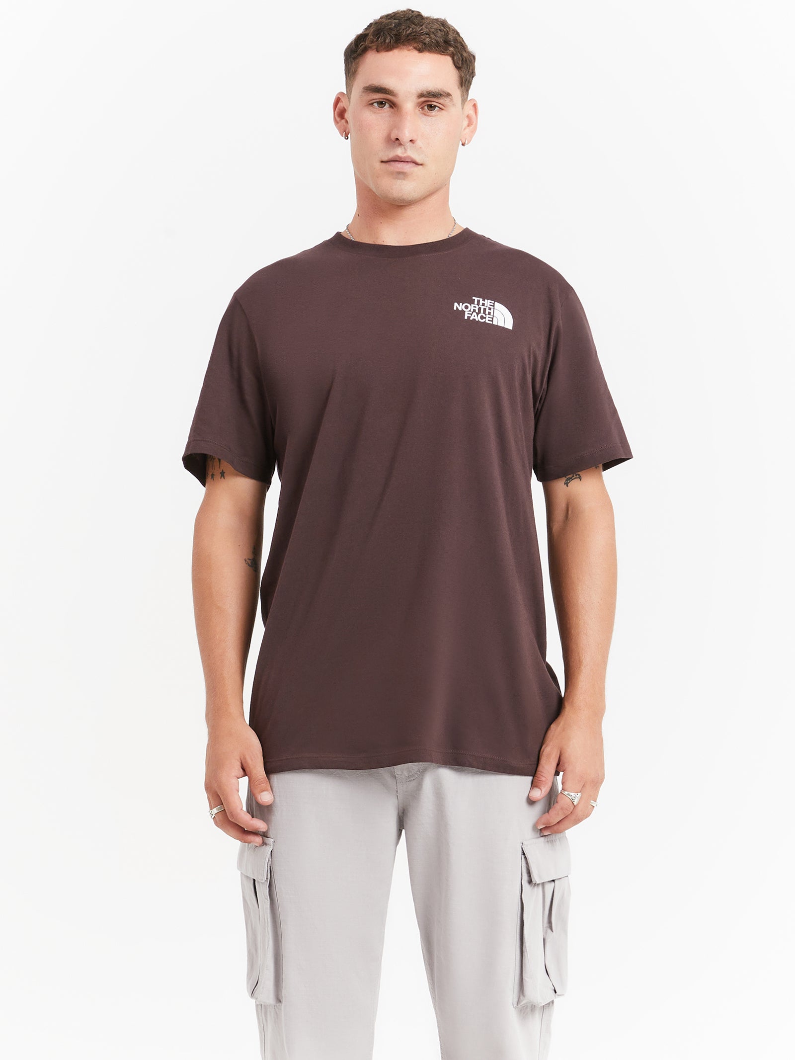 Box Logo NSE T-Shirt in Coal Brown Monogram