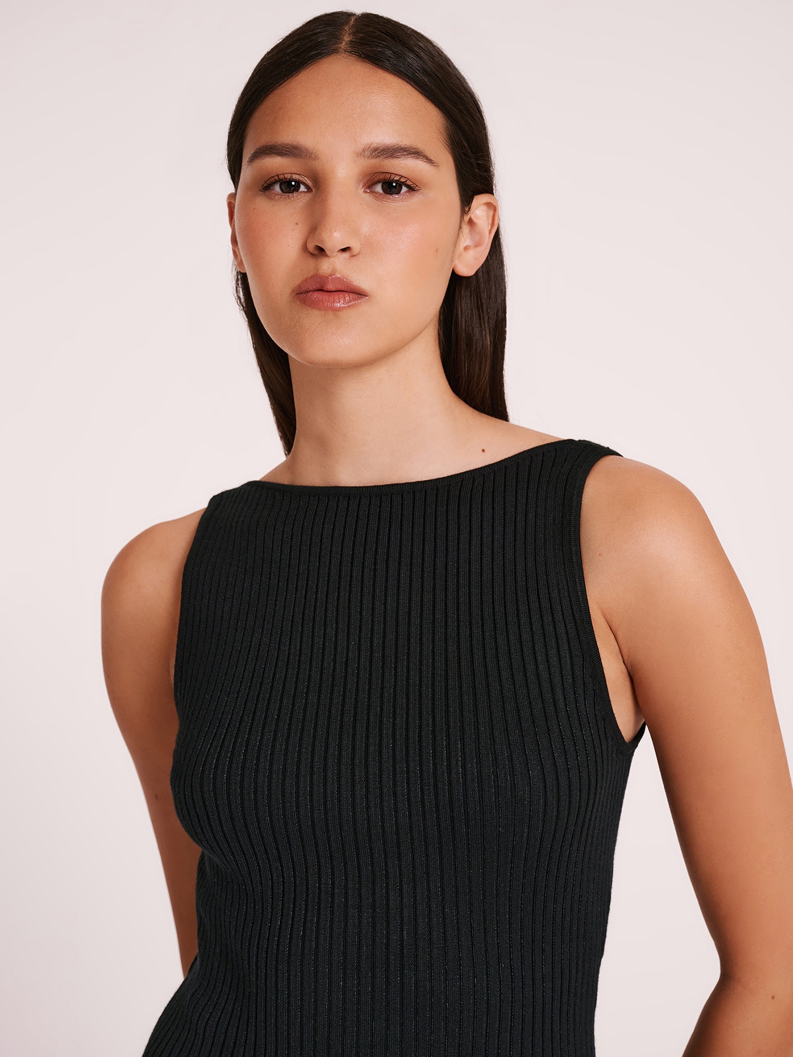 Ami Knit Dress in Black