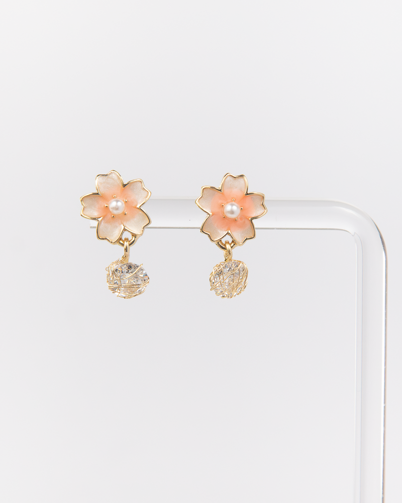 NYU NYU Cherry Blossom Pearl Studs