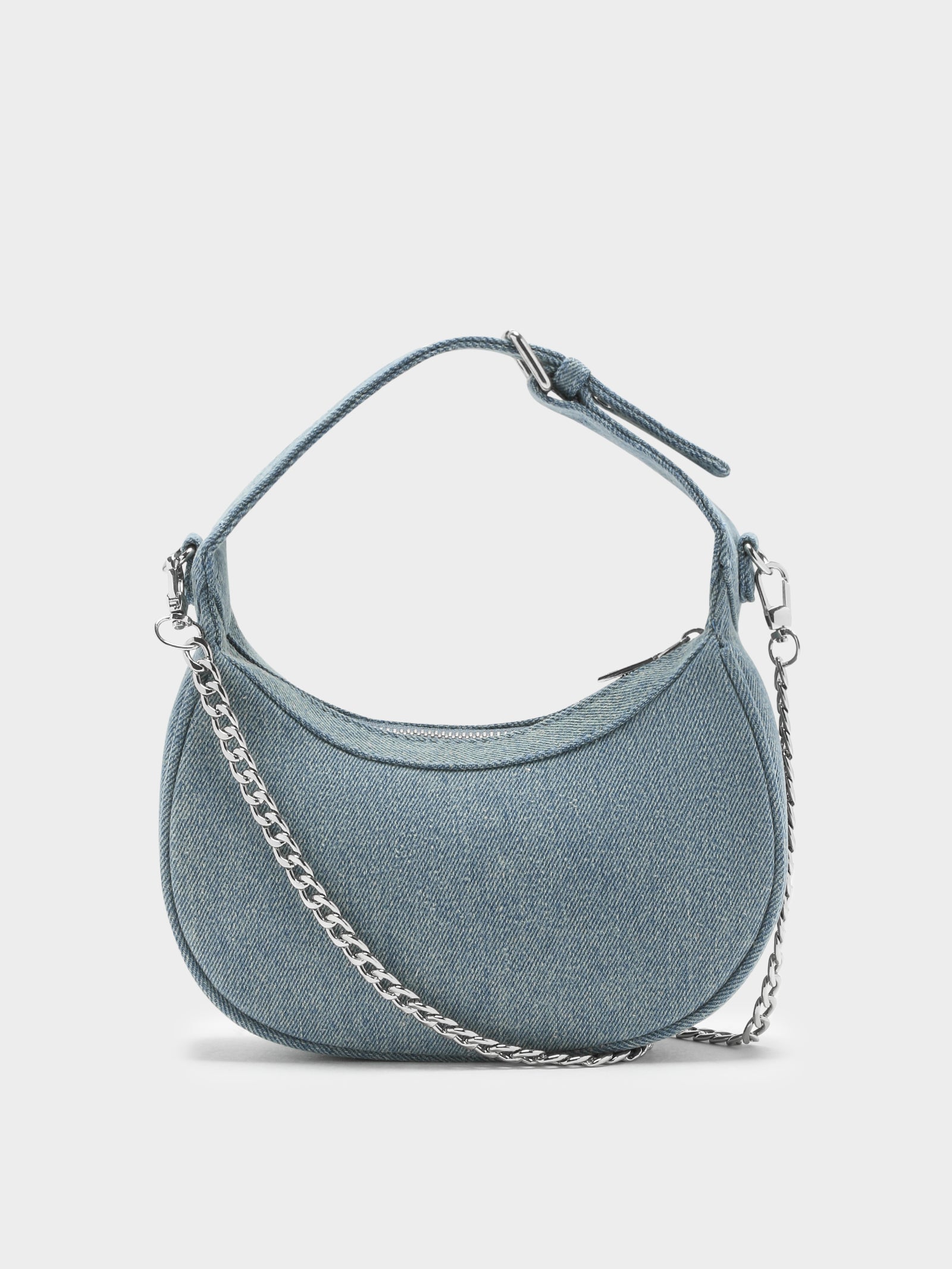 Em Davies Sharni Handbag in Denim & Silver