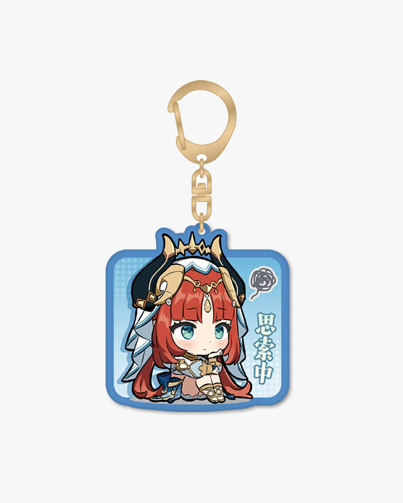 Genshin Impact Chibi Character Acrylic Keychain 3