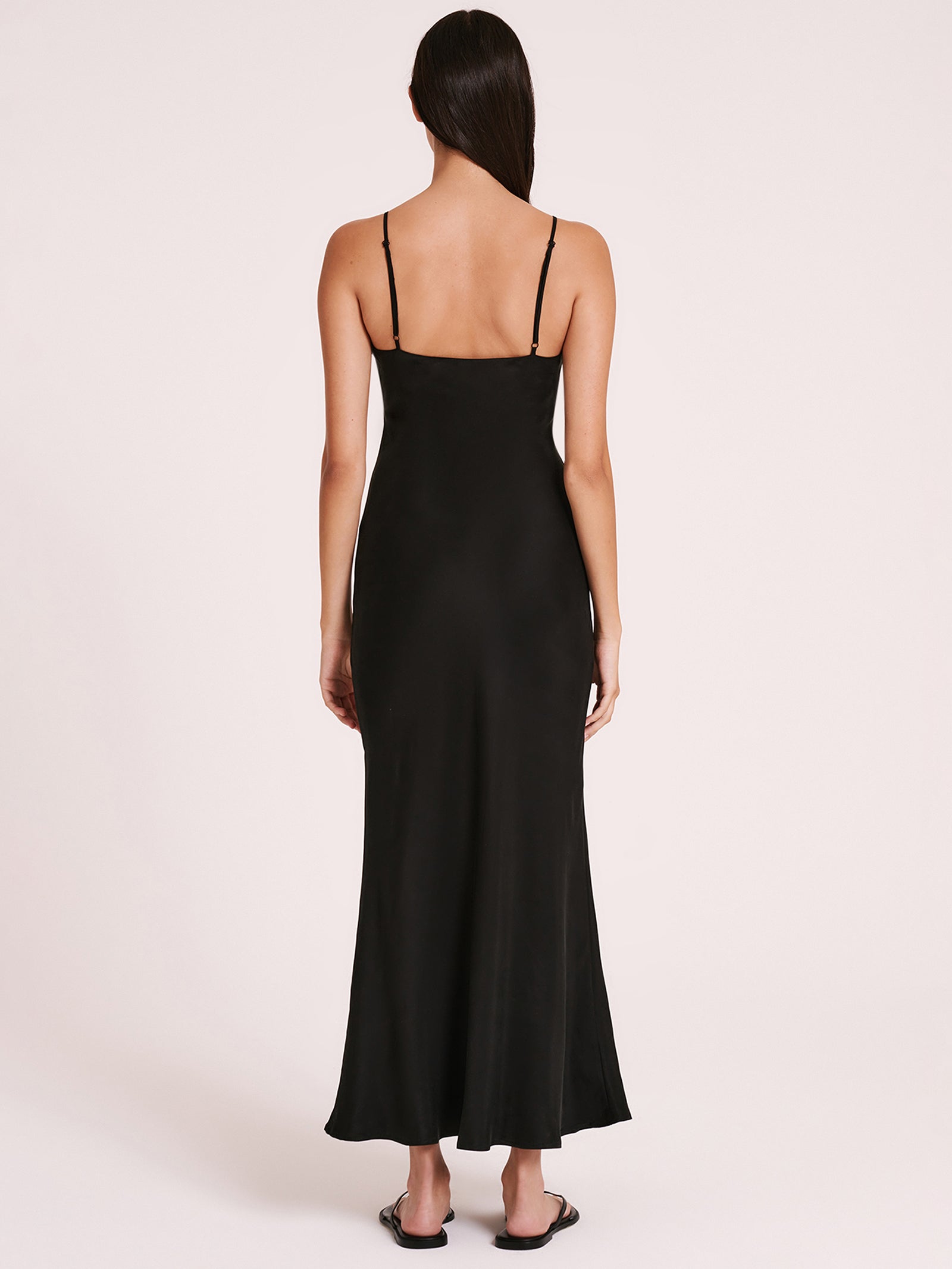 Sol Cupro Dress in Black