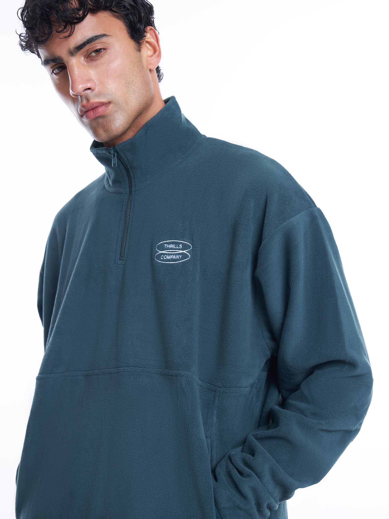 Warped Decisions Quarter Zip Fleece